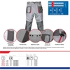 Kép 2/3 - Derekas nadrág S/48 méretben, szürke, Comfort line, 190g/m2 grammatúra