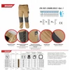 Kép 2/3 - Munkás derekas nadrág LD/54 méretben, pamut+ elasztán, 270g/m2 grammatúra