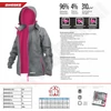 Kép 2/3 - Női softshell kabát, mérete XS, 96%poliészter + 4%elasztán