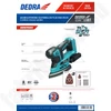 Kép 2/2 - Dedra DED7063 rezgőcsiszoló - akkumulátoros deltacsiszoló 18V – 140x140x93mm