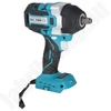Kép 4/6 - Kefe nélküli akkumulátoros ütvecsavarozó 850Nm DEDRA SAS+ALL DED7166, 1/2" befogás, 18V