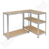 Kép 2/5 - Fém polc DEDRA N1410, 5 MDF polccal, méretek 180x90x40 cm
