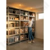 Kép 6/6 - Fém polc DEDRA N1415, 6 MDF polccal, méretek 224x90x40 cm
