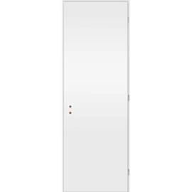 Matt fehér jobbos 75x210cm beltéri dekorfóliás teli ajtó ajtólap + blokktok + zárbetét + kulcs  CanDo
