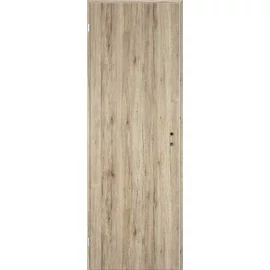 Csomós tölgy balos 90x210cm beltéri dekorfóliás teli ajtó ajtólap + blokktok + zárbetét + kulcs  CanDo