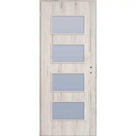 Havas tölgy  balos 90x210cm beltéri dekorfóliás Merano üvegezésű ajtó,  ajtólap + blokktok + zárbetét + kulcs CanDo