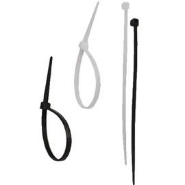 Nylonos kábelkötő 2,5x100 fehér, 100db