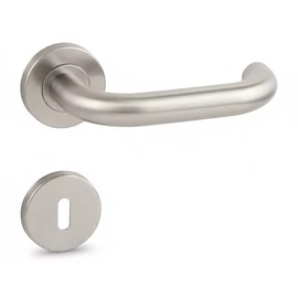 Ubul fix csapos kilincspár körrozettás rozsdamentes Inox Felület BB