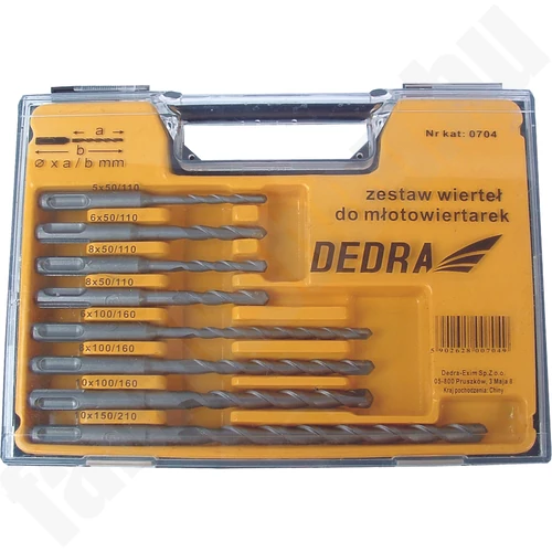 Betonfúró szett SDS plusz, 5,6x110 , 2x8x110, 6,8,10x160, 10x210