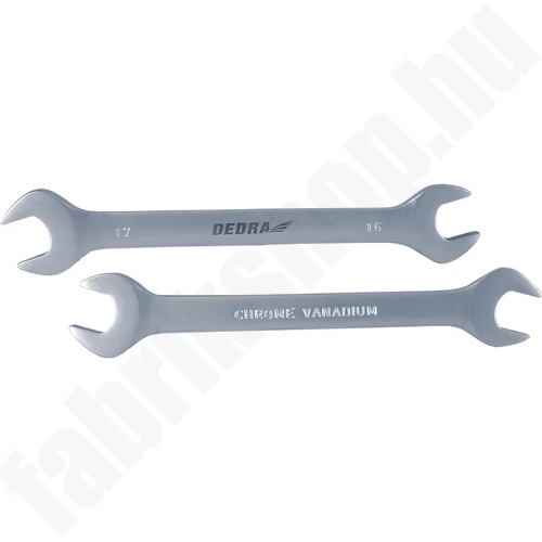 Lapos kulcs, kétoldalas CrV 18x19 mm, PVC tartóval