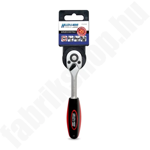 Racsnis kulcs 1/4"", 72T, CRV 6140, egyenes