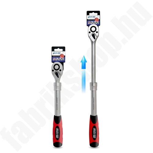 Racsnis kulcs 1/2"", 72T, CRV 6140, teleszkópos 305-445mm