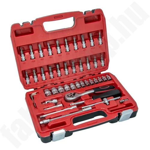Dugókulcs készlet CrV 46db,13x1/4""