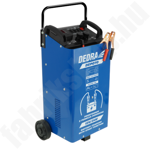 Dedra DEP070 akkumulátor töltő START – indítás - funkcióval 12/24V 40-400Ah