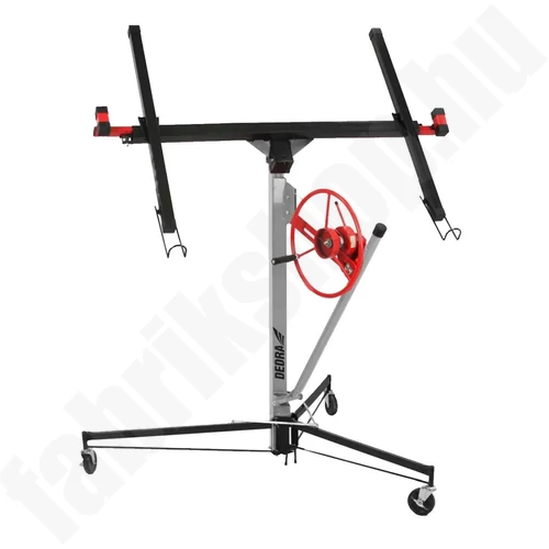 Gipszkarton és OSB táblaemelő, lapemelő 140-325 cm DEDRA N1105, emelési magasság 140-325 cm, teherbírás 68 kg