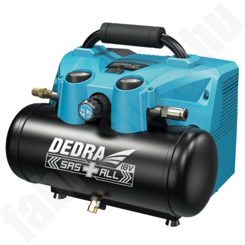Dedra DED7077V akkumulátoros kompresszor 2x18V 6l tartály