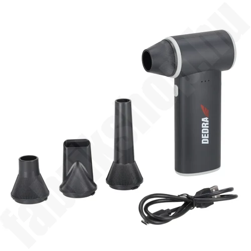 Légseprű DEDRA DEPP015 vezeték nélküli mini légfúvó, feszültség 7,4 V, akkumulátor kapacitás 2x2500 mAh, USB töltés