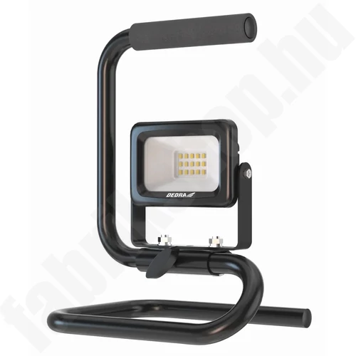 Műhelylámpa, reflektor 10W SMD LED, 900lm, állvány, IP65, DEDRA L1073-1