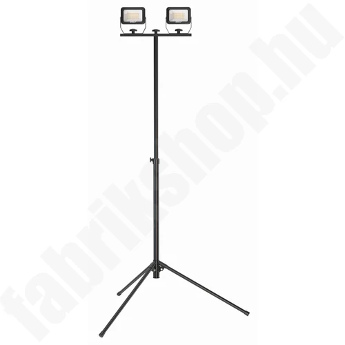 Műhelylámpa, reflektor 2x 30W SMD LED, 2x 2700lm, állványos, IP65, DEDRA L1074-32